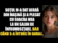 Download Lagu Soțul m-a dat afară din mașină și a plecat cu soacra mea la un salon de înfrumusețare. Dar când...