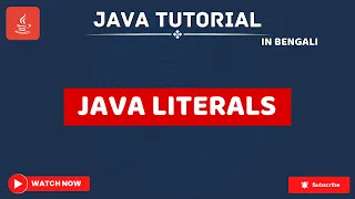 Java Tutorial For Beginners Literals in Java