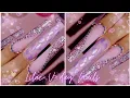 COFFIN LILAC VALENTINES NAILS WATCH ME WORK IN REAL TIME NAIL TUTORIAL FOR BEGINNERS