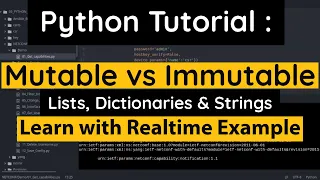 Python Mutable vs Immutable Learn with Realtime example Difference explained Tutorial