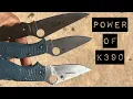 The Power of K390 Steel Test Fine and Coarse Edge
