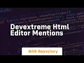 Devextreme html editor mentions