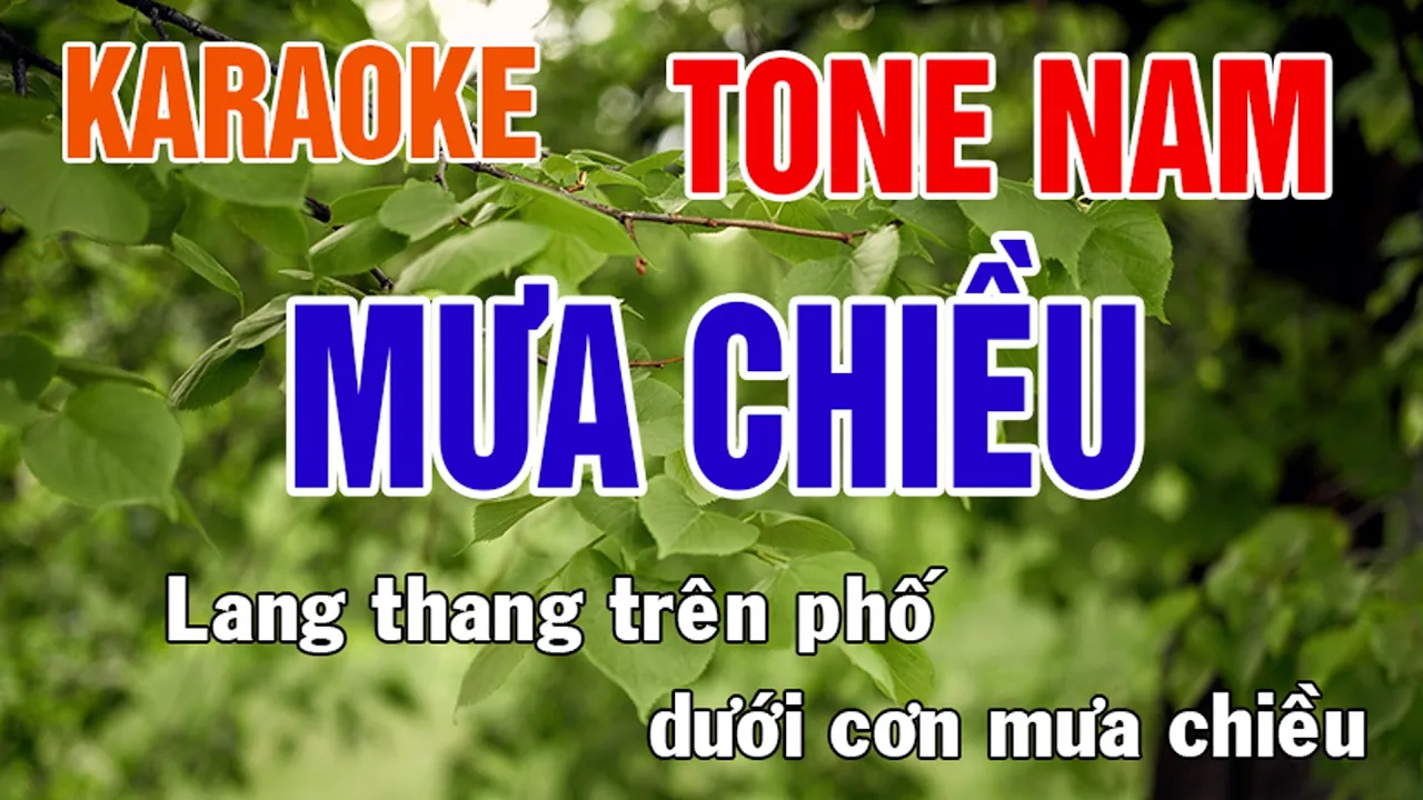 Mưa Chiều Karaoke Tone Nam Nhạc Sống - Phối Mới Dễ Hát - Nhật Nguyễn