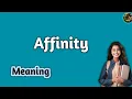 Affinity meaning
