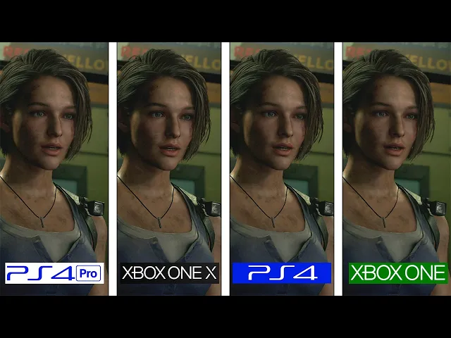 Resident Evil 3 Remake | PS4 - ONE - Pro - ONE X | Graphics &amp; Framerate Comparison
