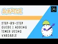 Scratch Adding Timer Using Variable