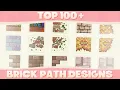 Top 100 Custom Brick Path Designs For Animal Crossing New Horizons