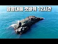 다양한 어종이 쏟아져 나오는 망망대해에 솟아 오른 초미니 갯바위 포인트!!!
