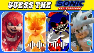 Guess The Sonic The Hedgehog Character by Voice + Emoji 🦔 Sonic EXE vs Silver | Movie Quiz