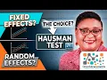 Fixed or Random Effects How to Perform the Hausman Test in EViews