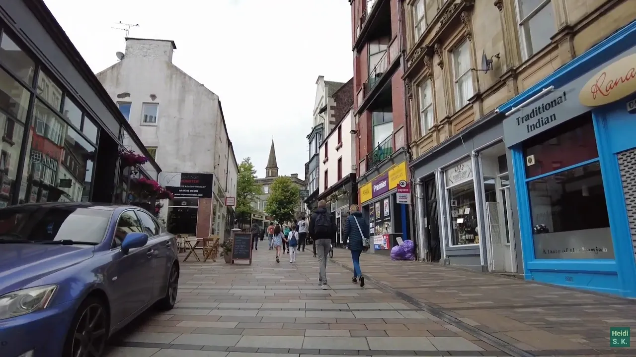 🇬🇧🏴󠁧󠁢󠁳󠁣󠁴󠁿Walking from STIRLING Train Station to Stirling Castle (no talking) / Scotland