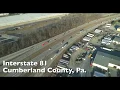 Interstate 81 traffic and warehouses