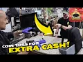 GUY BRINGS GOLD ROCK COIN TOSS FOR CAMERA AND UNIQUE PIECES AVAILABLE FOR SUBSCRIBERS