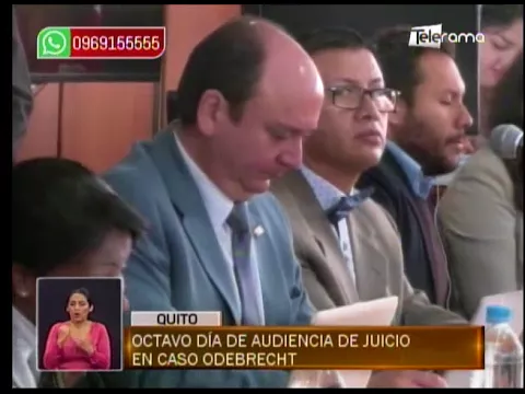Octavo día de audiencia de juicio en caso Odebrecht