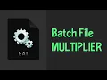 How to Create a Batch File bat Multiplier in Windows