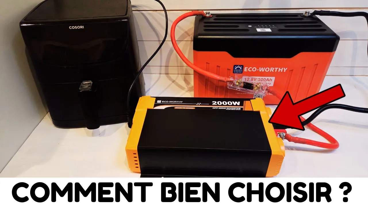 Test Convertisseur de Tension / Onduleur 12V 2000W Eco-Worthy avec batterie 300 Ah
