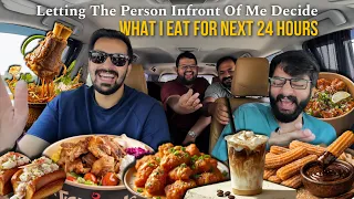 Letting The Person in FRONT of Me DECIDE What I Eat for 24 HOURS! RHS