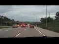 Driving On Highway I-80 I-360 Iowa City and Cedar Rapids IA