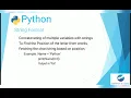 3 Python string format and string methods