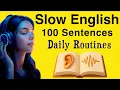 Download Lagu 100 Daily Routine English Sentences | Slow Listening \u0026 Speaking Practice (A1–A2)  | English Podcast