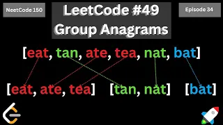 LeetCode Group Anagrams using Python Solving all 150 NeetCode Problems Episode 34