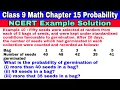 Class 9 NCERT Example 10 Probability NCERT CBSE Math Chapter 15