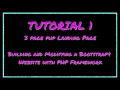 EASY 3 PAGE PHP LANDING PAGE