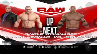 wwe raw brock lesnar vs goldberg 2k22 wii android