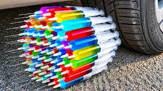 Experiment Car vs Giant Toothpaste Eruption with Huge Balloons, Fanta, Mtn Dew, Coca Cola vs Mentos
