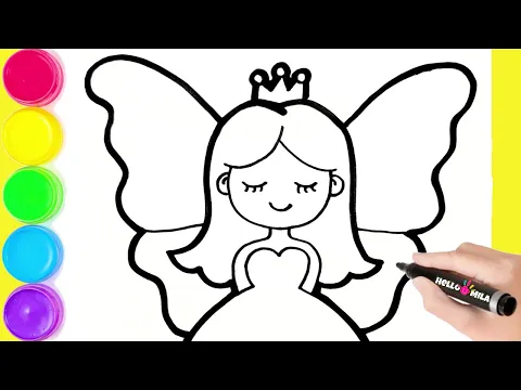 Download MP3 How to Draw Butterfly Princess, Shoes and Heart | Drawing Tutorial Art