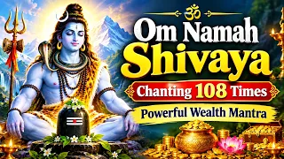 Om Namah Shivaya Chanting 108 Times | Powerful Wealth Shiva Mantra  | Shiva Meditation