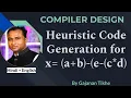 Heuristic Code Generation Algorithm with Example Compiler Design
