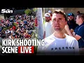 Download Lagu LIVE: Scene of Charlie Kirk assassination as manhunt for shooter ensues