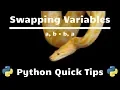Swap Variables Values in One Line - Python Quick Tips