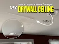 DIY Water Damaged Drywall Ceiling Repair Easy Step-by-Step Guide