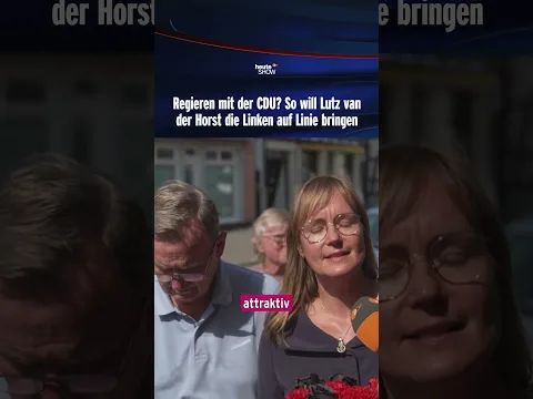 Regieren mit der CDU? So will Lutz van der Horst die Linken auf Linie bringen | heute-show #shorts