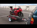 4x4 Harbor Freight trailer Motorcycle trailer