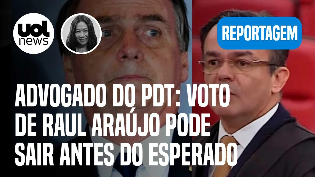 Julgamento de Bolsonaro: Advogado do PDT crê que voto de Raul Araújo, do TSE, será na terça (27)