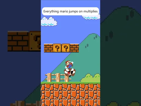 Everything Mario jumps on MULTIPLIES!