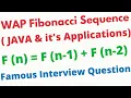 Generate fibonacci series in java