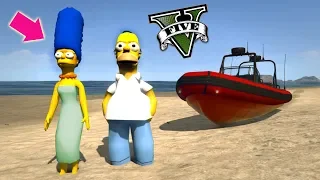 atrapando a homero simpson gta v