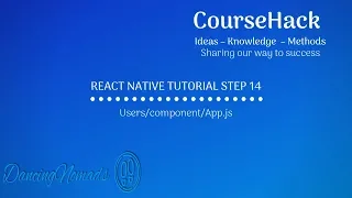 React Native Tutorial Step 14 - App
