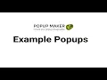 Example Popups You Can Create With Popup Maker