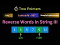 Reverse Words in a String III LeetCode 557 Easy String Problem