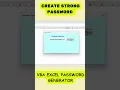 How To Create A Strong Password Using VBA Excel Excel Password Generator Shorts