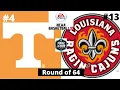 #4 Tennessee vs #13 Louisiana - NCAA Basketball 10 Simulation!