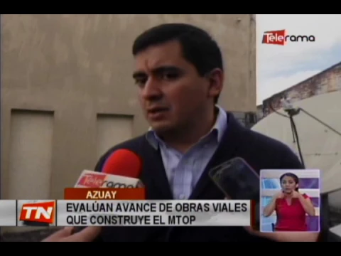 Evalúan avance de obras viales que construyen el MTOP