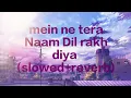 Download Lagu Main ne tera Naam Dil rakh diya | mind relax lofi song 