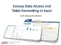 Basic Census Data Access and Table Formatting in Excel