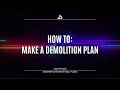 How to make a demolition plan